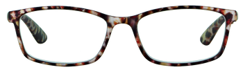 Das Bild zeigt die Fertiglesebrille 04891 von der Marke Abele Optik in Leoparden-Print.