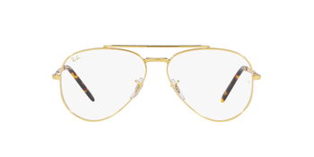 Das Bild zeigt die Korrektionsbrille RX3625V 3086 von der Marke Ray-Ban in Gold.