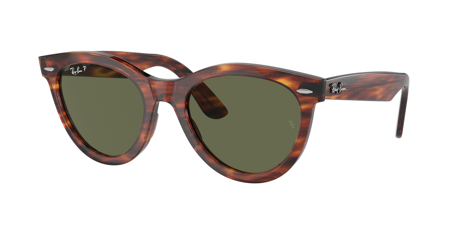 Das Bild zeigt die Ray Ban Sonnenbrille RB2241 in Havanna leicht seitlich.