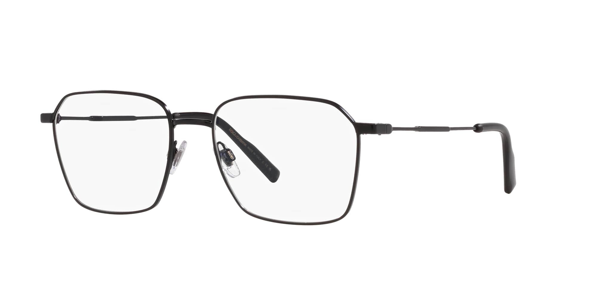 Das Bild zeigt die Korrektionsbrille DG1350 1106 von der Marke D&G in schwarz.