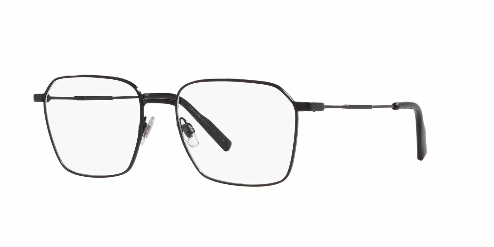Das Bild zeigt die Korrektionsbrille DG1350 1106 von der Marke D&G in schwarz.