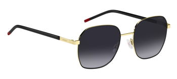Das Bild zeigt die Sonnenbrille HG1267/S RHL von der Marke Hugo in gold/schwarz.