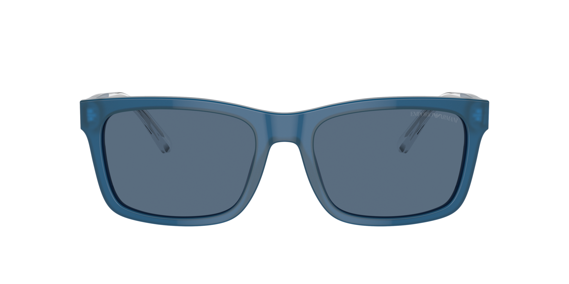 Das Bild zeigt die Sonnenbrille EA4224 609280 von der Marke Emporio Armani in blau.