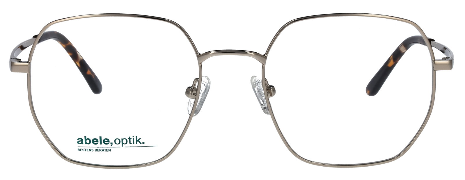 Das Bild zeigt die Korrektionsbrille 147911 von der Marke Abele Optik in weißgold.