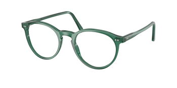 Das Bild zeigt die Korrektionsbrille 2083 von der Marke Polo in Transparent Grün.