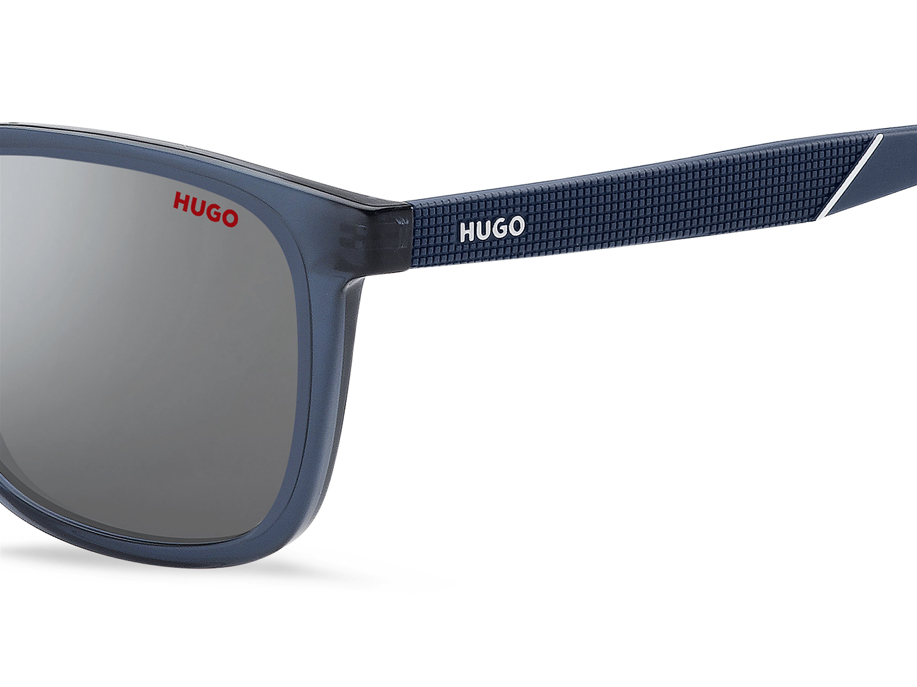 Das Bild zeigt die Sonnenbrille HG1306/S PJP von der Marke Hugo in blau.