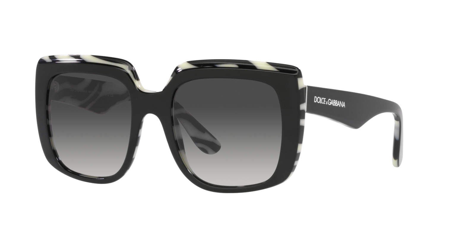 Dolce & Gabbana Sonnenbrille in Schwarz/Weiß DG4414 33728G 54