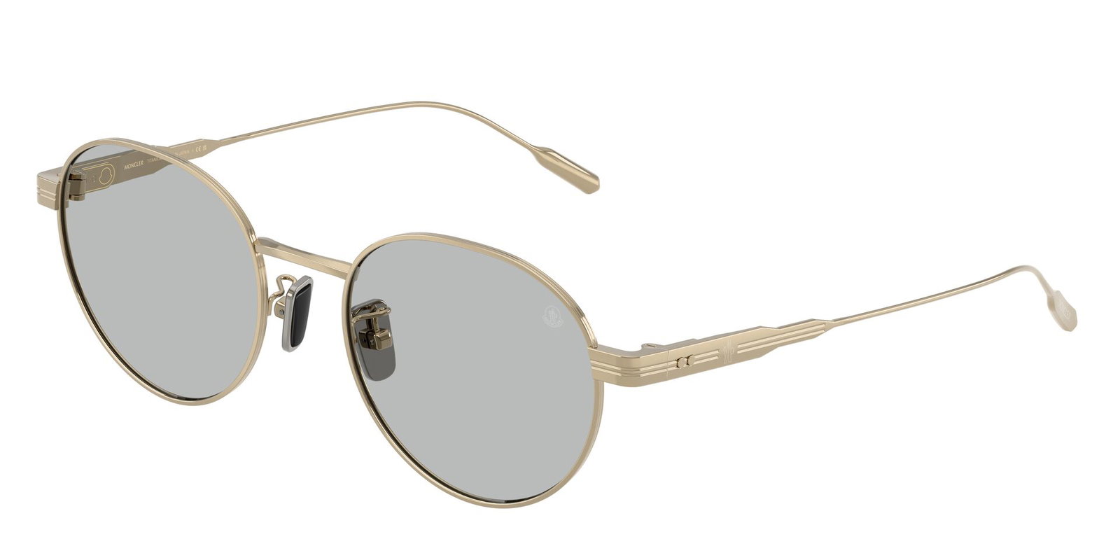 zu sehen ist die Sonnenbrille 4006TD von Moncler in der Farbe Gold.