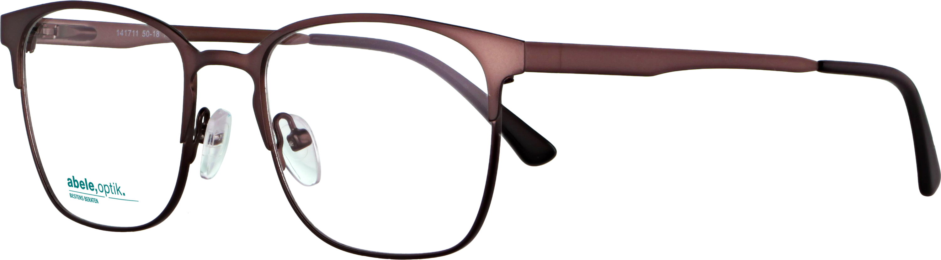 Das Bild zeigt die Korrektionsbrille 141711 von der Marke Abele Optik in bronze dunkel matt.