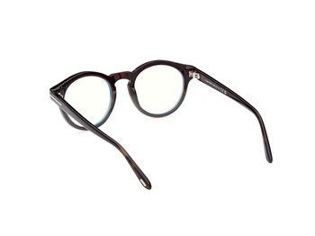 Das Bild zeigt die Korrektionsbrille FT5887-B 056 von der Marke Tom Ford in dunkelbraun.