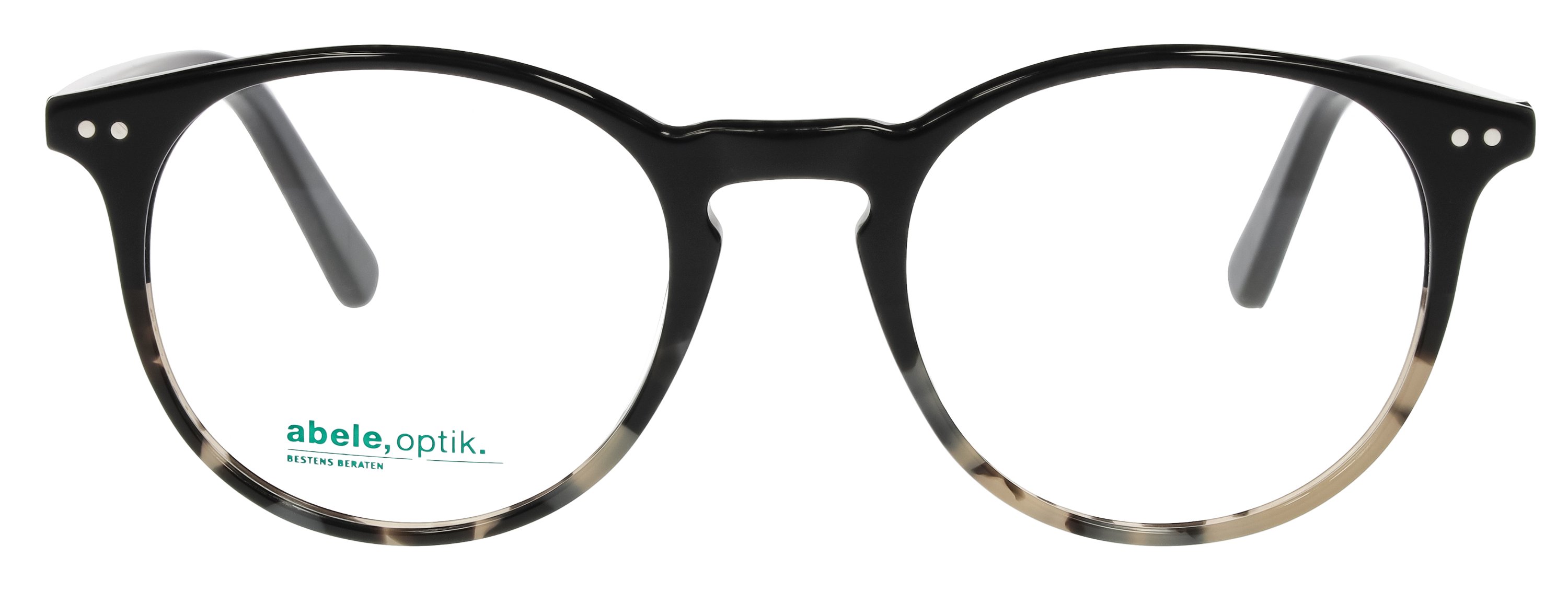 abele optik Brille für Herren in schwarz und hellgrau aus Kunststoff 148391