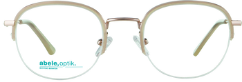 Das Bild zeigt die Korrektionsbrille 143681 von Abele Optik in nude gold.