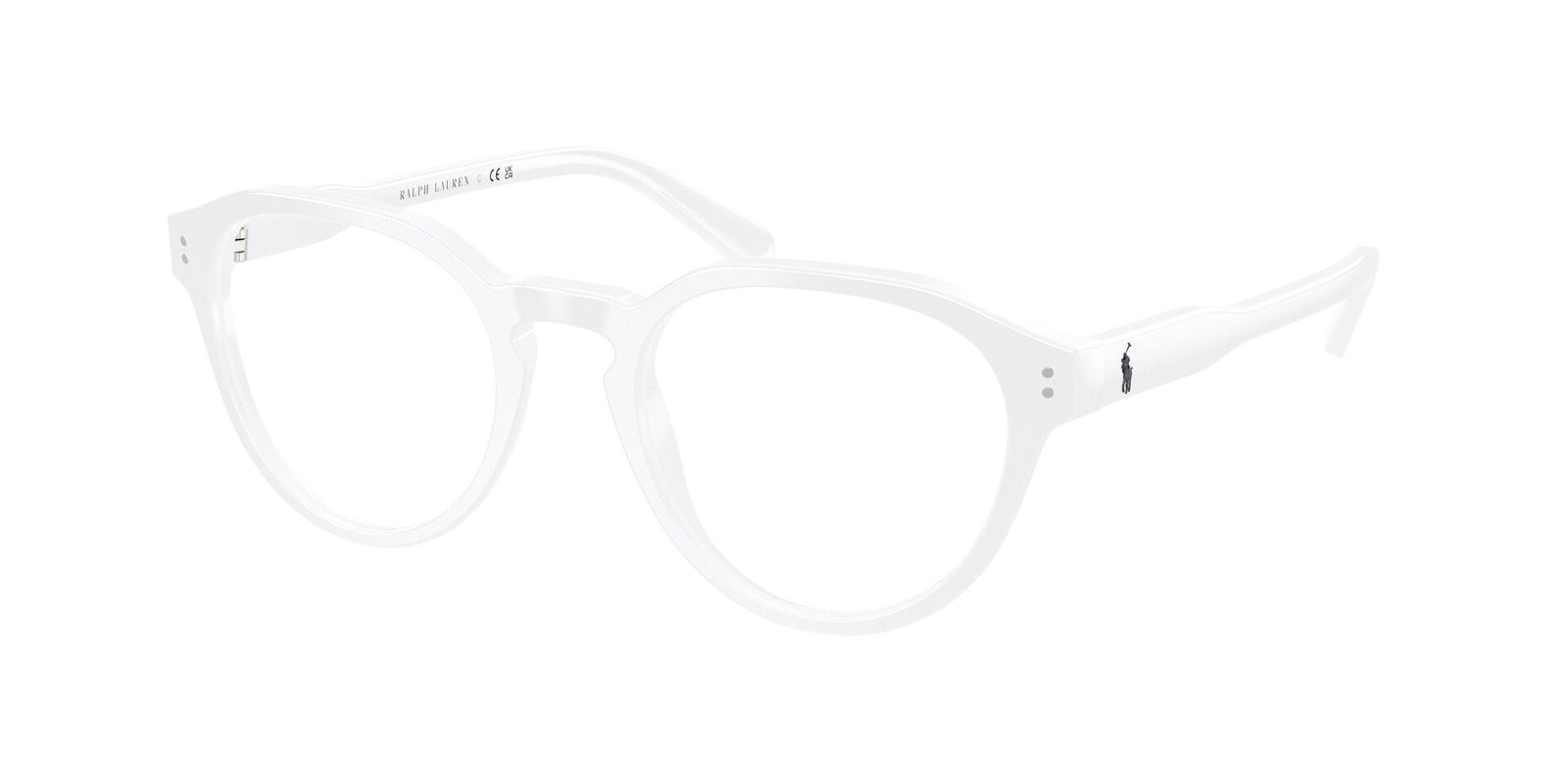 Das Bild zeigt die Korrektionsbrille 2233 von der Marke Polo in Weiß.