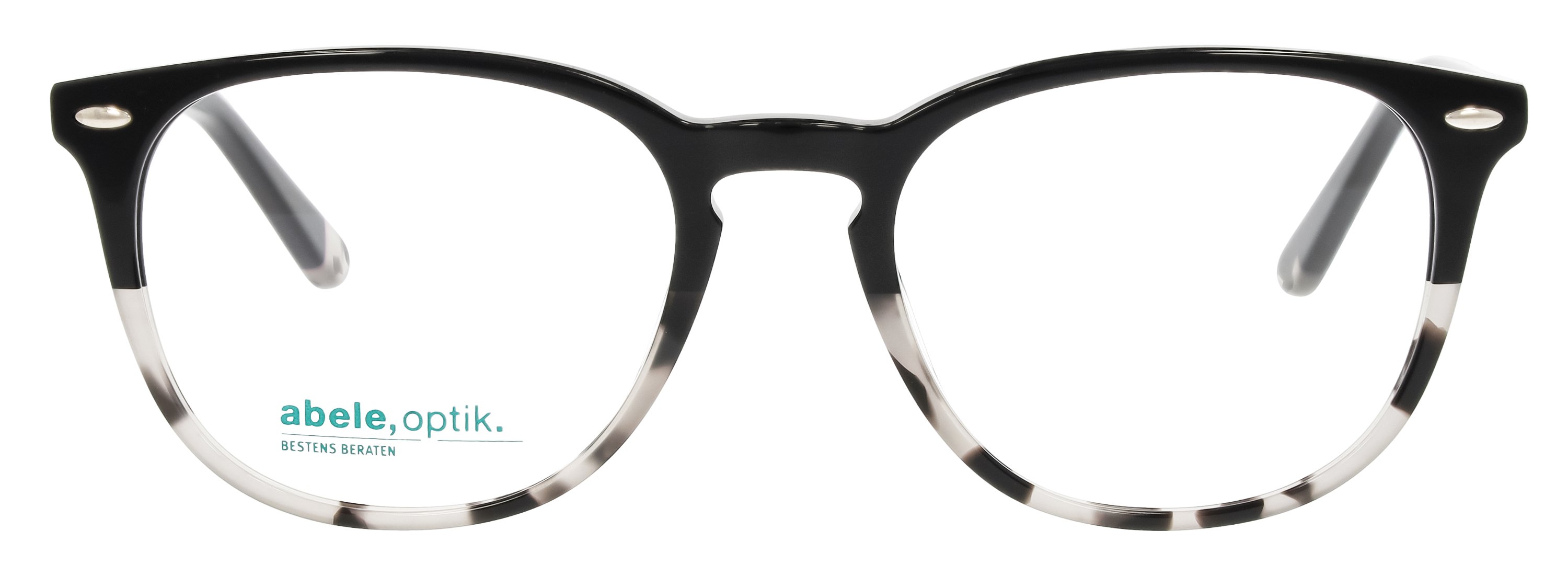 abele optik Brille für Damen schwarz/grau gemustert 147572