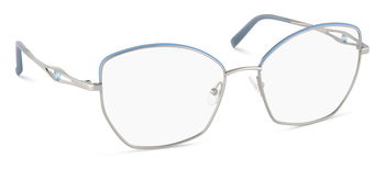 Auf diesem Bild sehen sie die Korrektionsbrille 9138 von Flair in der Farbe Blau-Silber