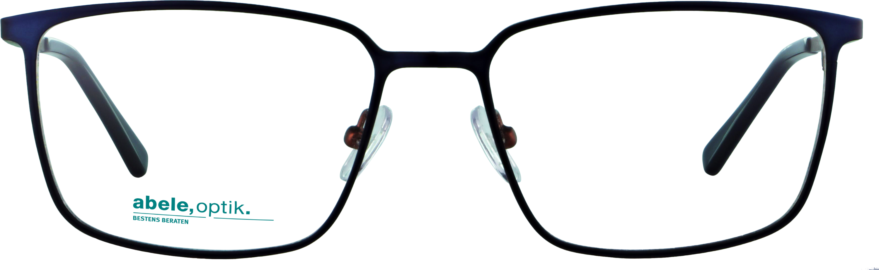 Das Bild zeigt die Korrektionsbrille 143291 von der Marke Abele Optik in dunkelblau matt.