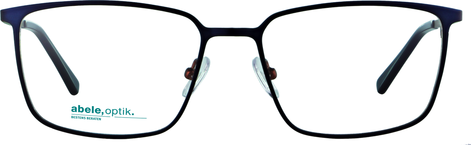 Das Bild zeigt die Korrektionsbrille 143291 von der Marke Abele Optik in dunkelblau matt.