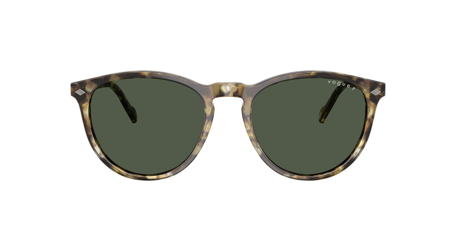 Das Bild zeigt die Sonnenbrille VO5599S von der Marke Vogue in Gelb Havanna.