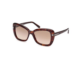 Das Bild zeigt die Sonnenbrille FT1008 52F von der Marke Tom Ford in havanna.