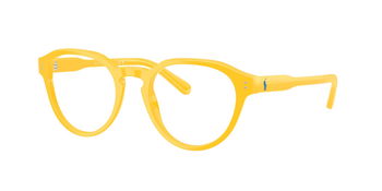 Das Bild zeigt die Korrektionsbrille 2233 von der Marke Polo in Gelb.