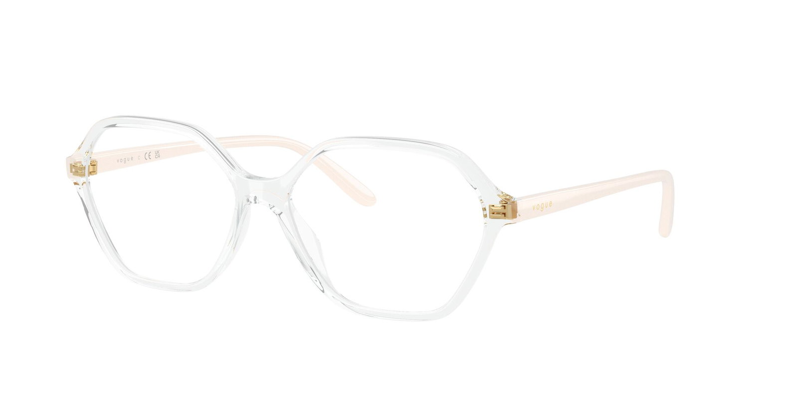 Das Bild zeigt die Korrektionsbrille 5622 von Vogue in der Farbe Transparent.