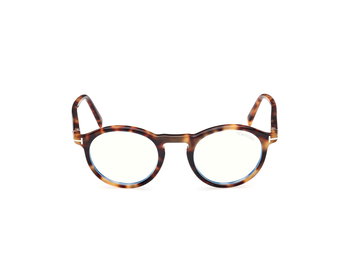 Das Bild zeigt die Brille FT5979- B 053 von der Marke Tom Frod in Blond Havanna.