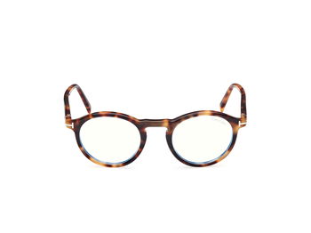 Das Bild zeigt die Brille FT5979- B 053 von der Marke Tom Frod in Blond Havanna.