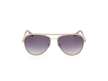 Das Bild zeigt die Sonnenbrille GU00271 von Guess in der Farbe Gold.