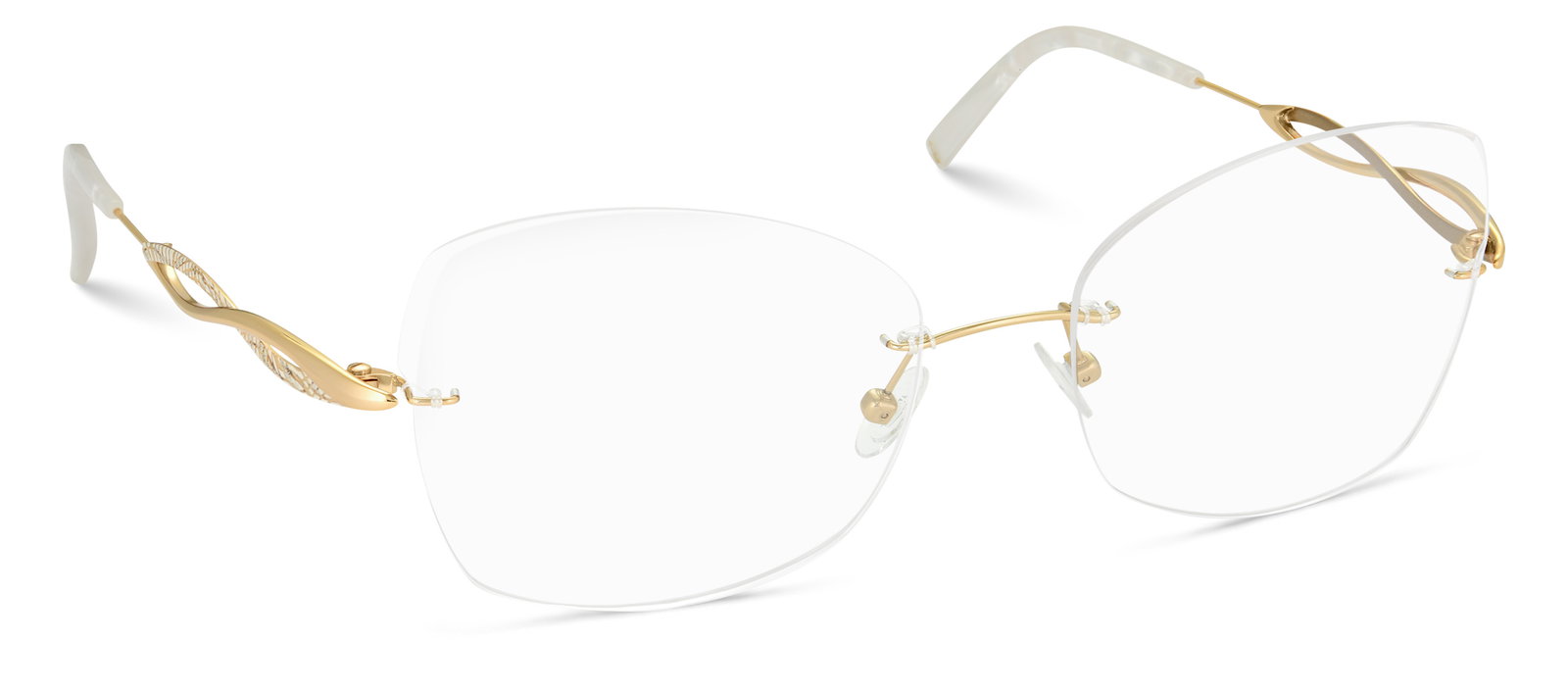 Das Bild zeigt die Korrektionsbrille 9134 von der Marke Flair in Gold.
