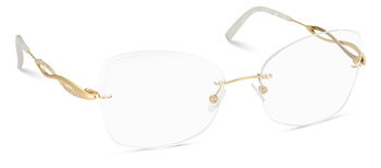 Das Bild zeigt die Korrektionsbrille 9134 von der Marke Flair in Gold.