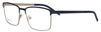 abele optik Brille für Herren in dunkelblau matt / silber matt 148441