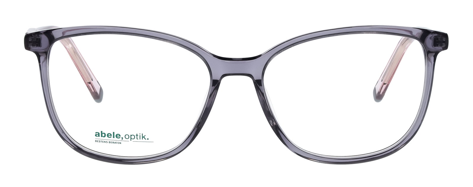 Das Bild zeigt die Korrektionsbrille 148071 von der Marke Abele Optik in grau-lila transparent.