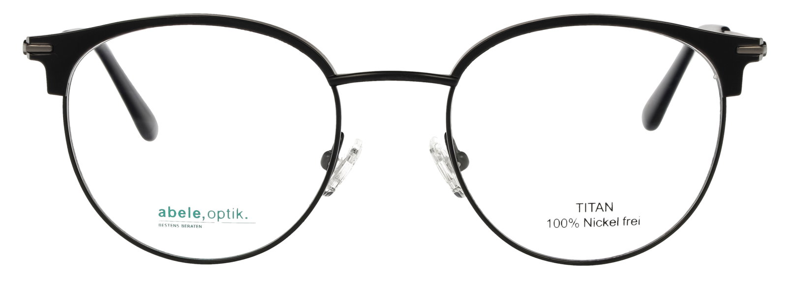 Das Bild zeigt die Korrektionsbrille 151061 von Abele Optik in Schwarz.