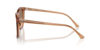 Das Bild zeigt die Sonnenbrille RB2210 676451 von der Marke Ray-Ban in Braun Transparent.