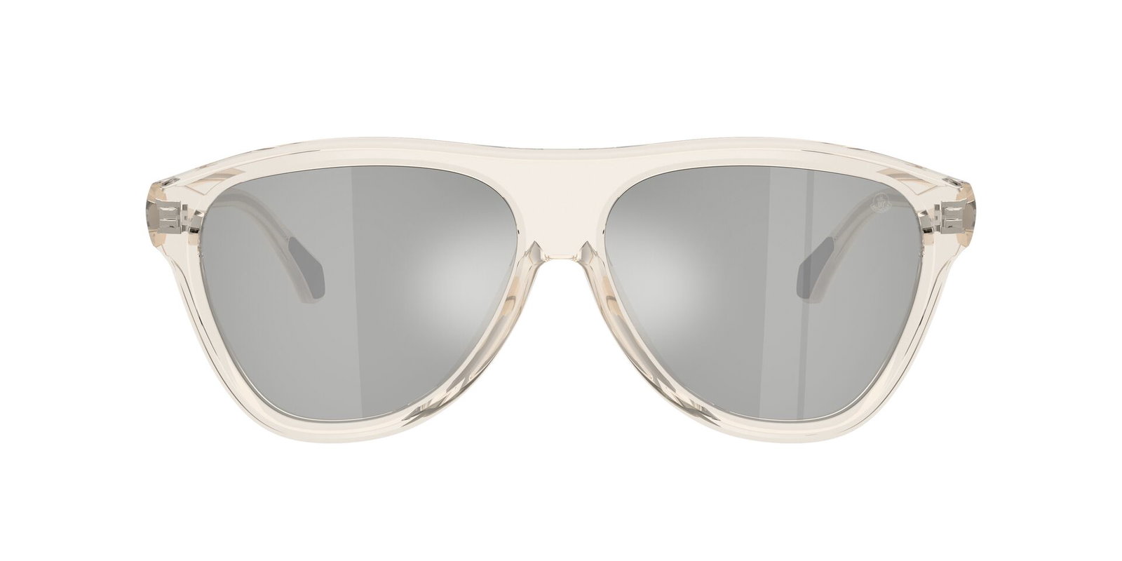 zu sehen ist die Sonnenbrille 6025U von Moncler in der Farbe weiß.