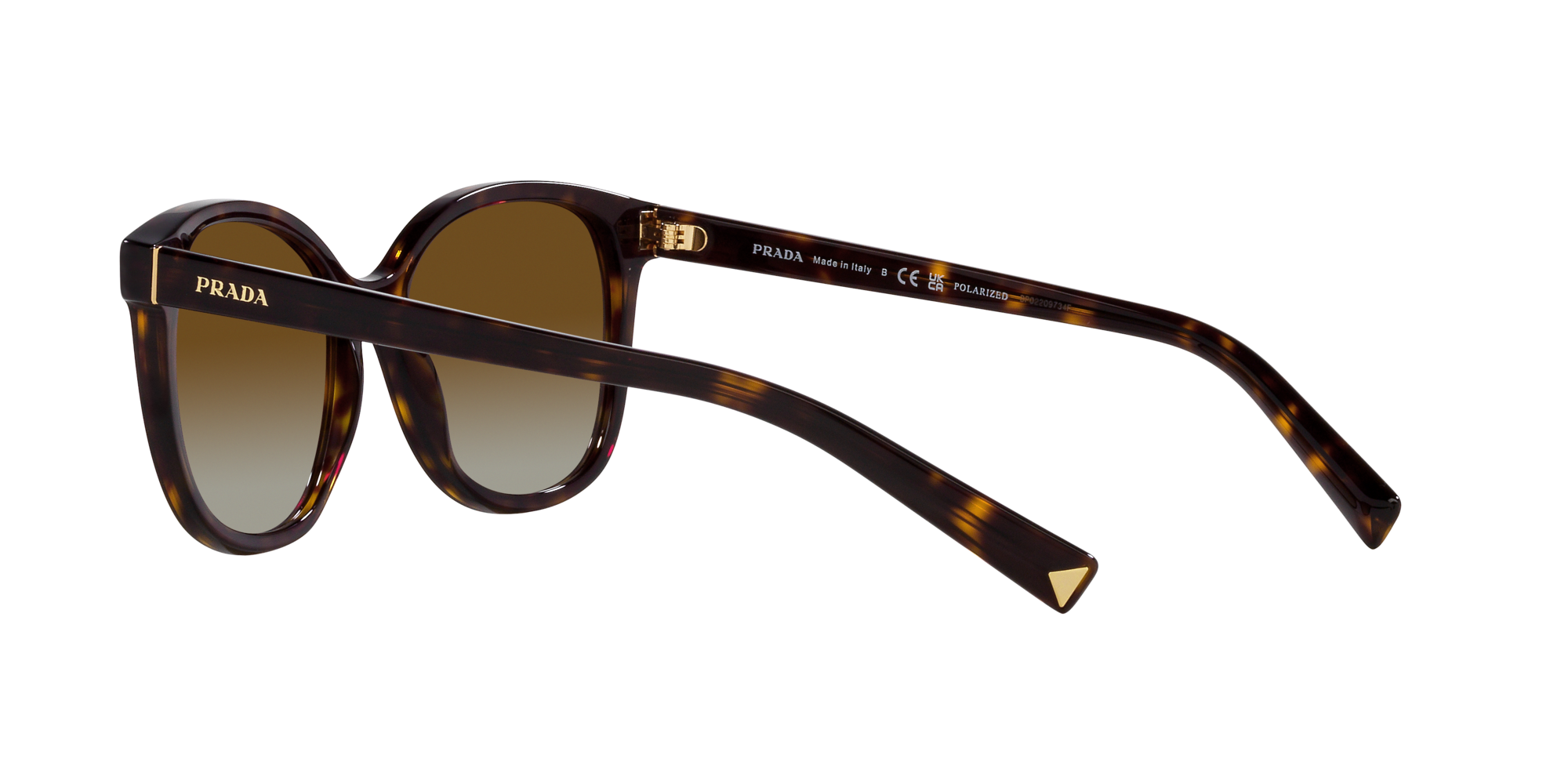 Prada Sonnenbrille für Damen in Braun gemustert PR 22ZS 2AU6E1 53