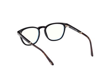 Das Bild zeigt die Korrektionsbrille FT5890-B 005 von der Marke Tom Ford in schwarz.