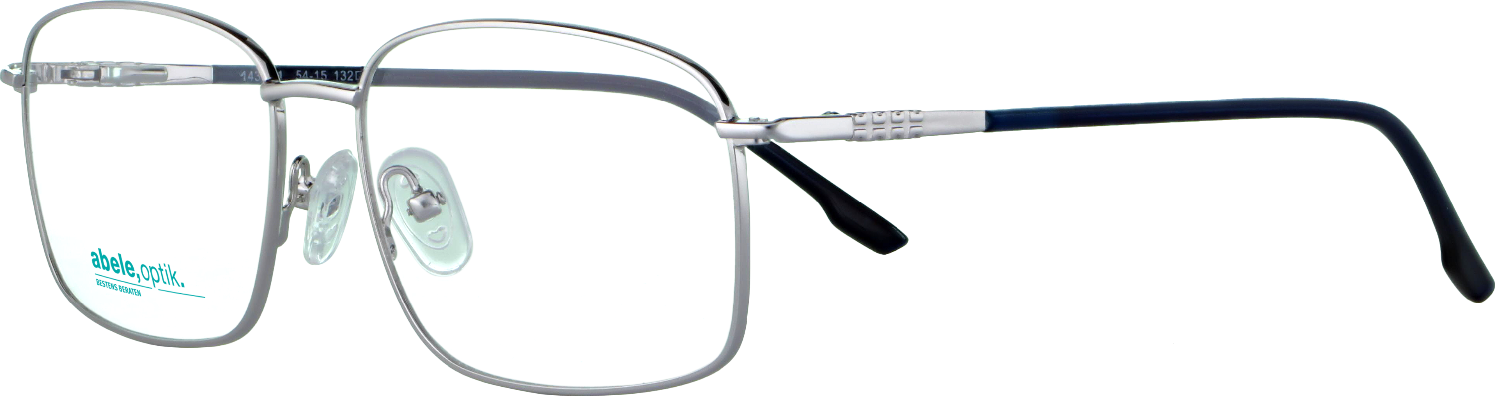 Das Bild zeigt die Korrektionsbrille 143931 von Abele Optik in silber/blau.