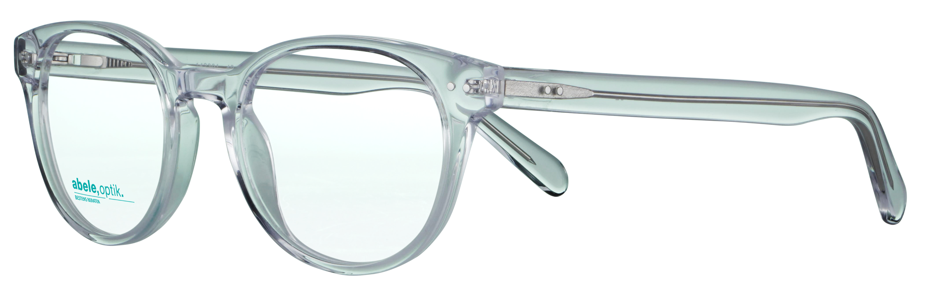 Das Bild zeigt die Korrektionsbrille 142301 von der Marke Abele Optik in transparent.