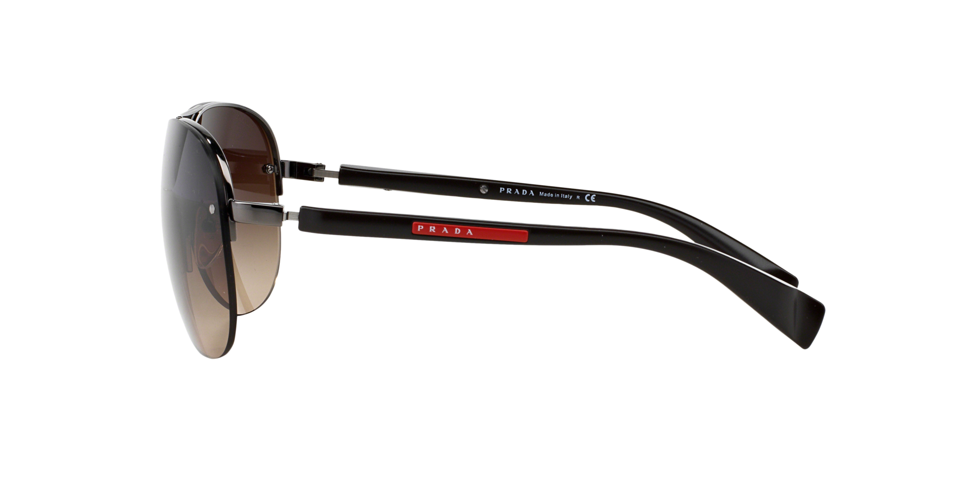 Prada Linea Rossa Sonnenbrille für Herren in Silber PS 56MS 5AV6S1 65