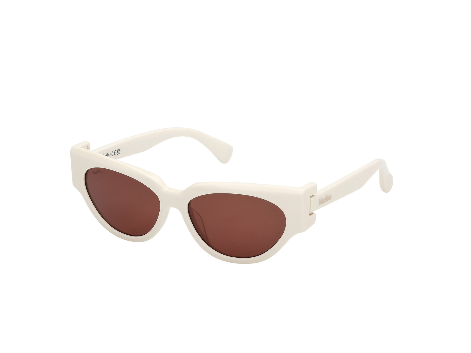 Das Bild zeigt die Sonnenbrille MM0139 von der Marke Max Mara in Weiß.