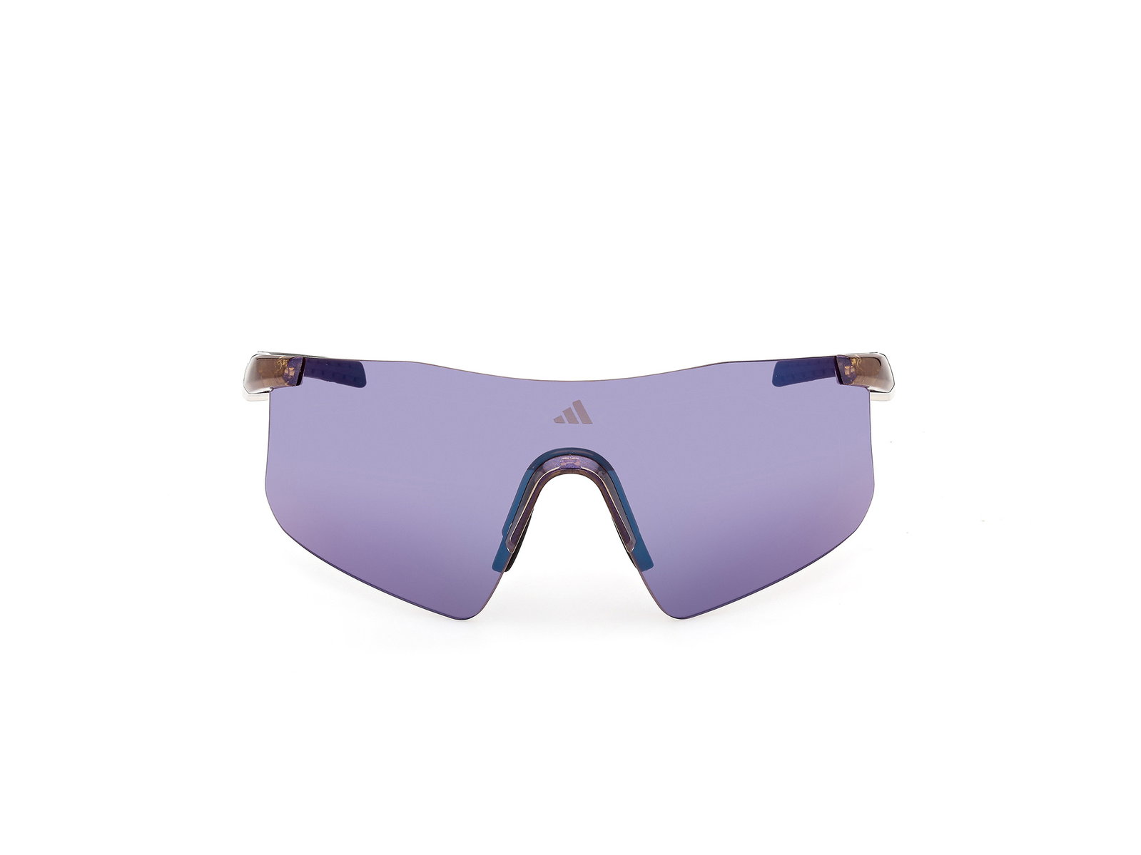 Das Bild zeigt die Adidas Sport Sonnenbrille Kaphiros SP0122 in hellbraun von vorne.