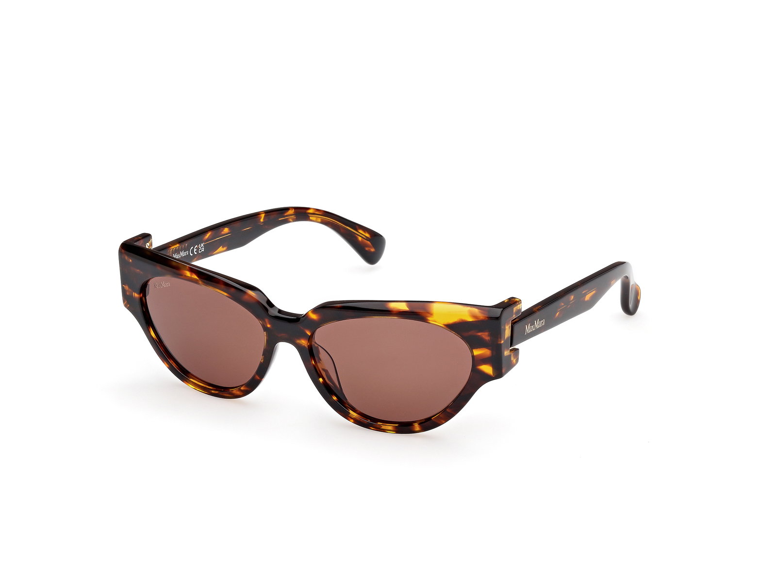 Das Bild zeigt die Sonnenbrille MM0139 von der Marke Max Mara in Havanna.