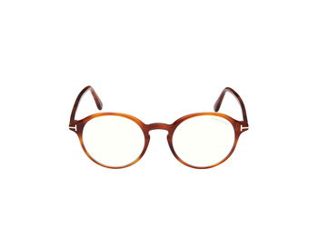 Das Bild zeigt die Korrektionsbrille FT5867-B 053 von der Marke Tom Ford in blond Havanna.