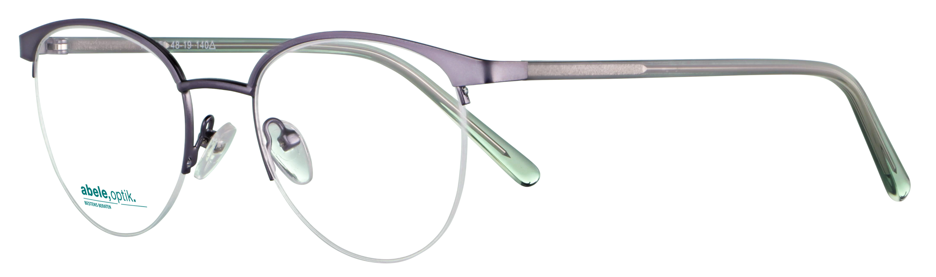 Das Bild zeigt die Korrektionsbrille 141851 von der Marke Abele Optik in nylor dunkelgrau.