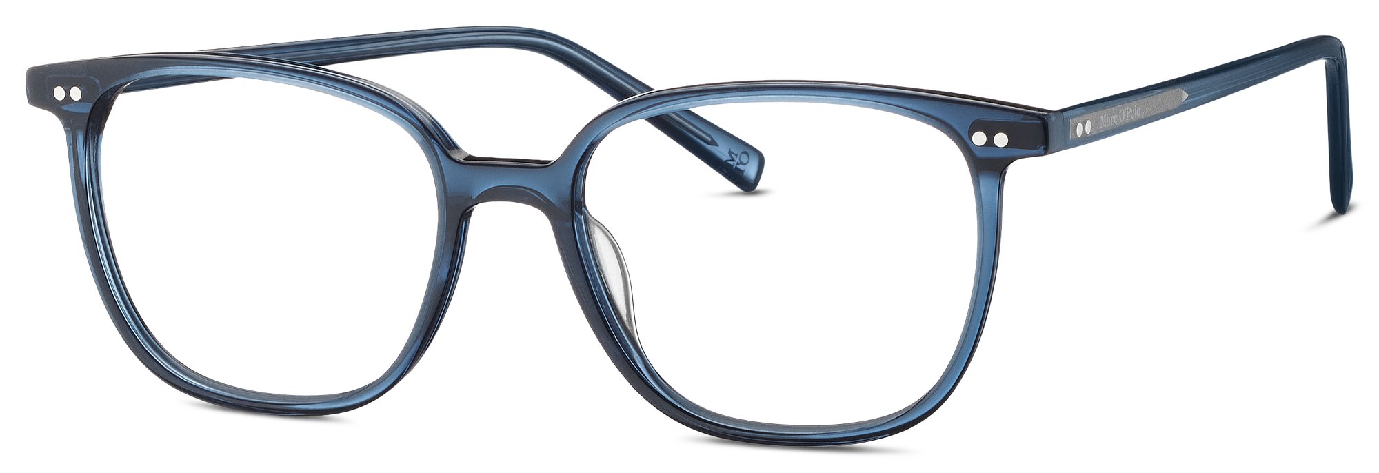 Das Bild zeigt die Korrektionsbrille 503196 70 von der Marke Marc O‘Polo in blau