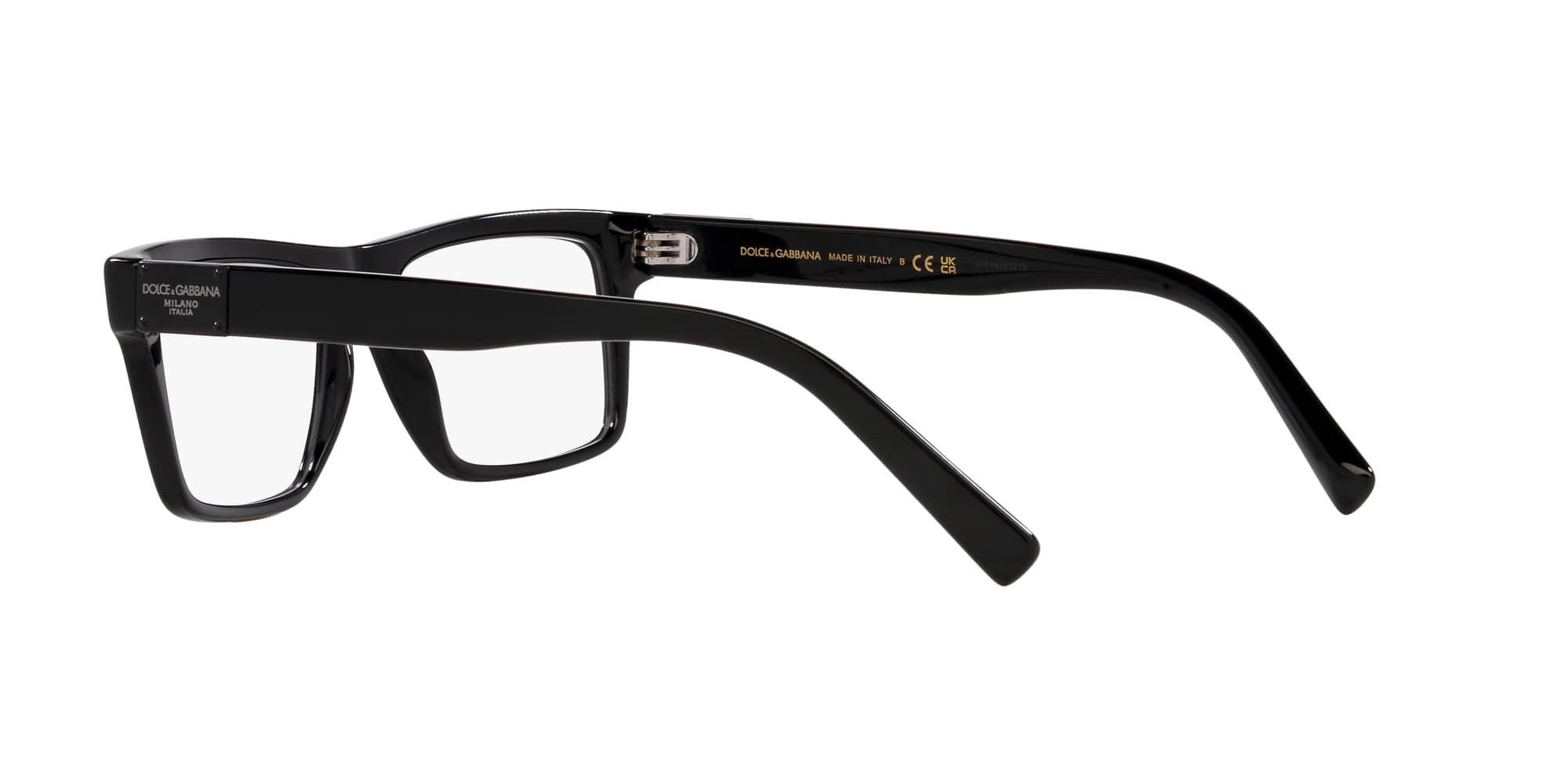 Das Bild zeigt die Korrektionsbrille DG3368 501 von der Marke D&G in schwarz.
