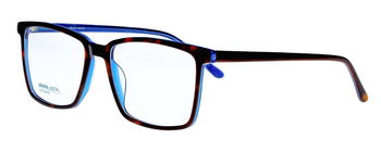 abele optik eckige Brille für Herren in havanna mit blauer Innenseite 145691