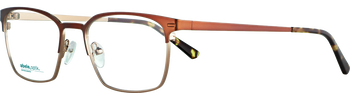 Das Bild zeigt die Korrektionsbrille 141411 von der Marke Abele Optik in braun.