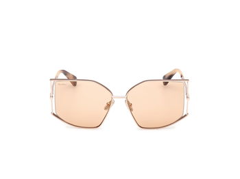 Das Bild zeigt die Sonnenbrille MM0142 von der Marke Max Mara in Blassgold.